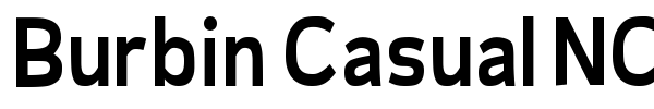 Burbin Casual NC font preview